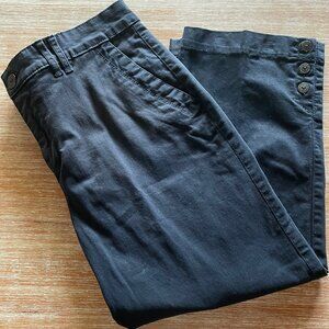 Gloria Vanderbilt Khaki Unltd. Violet Slim Trouser Capri‎ Navy Blue Size 8